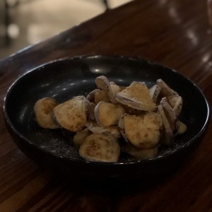 Camarones & Berenjenas fritas