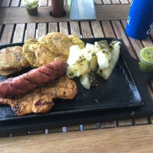 Pollo y chorizo