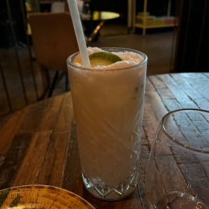 Limonada con crema de coco