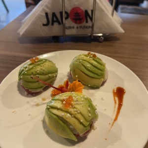 Nigiri de tuna trufada.