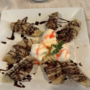 Postres - Banana Tempura