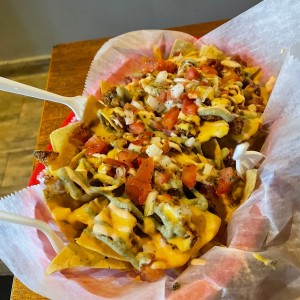 Nachos con pollo