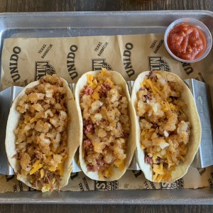 Breakfast tacos Mixto x Cafe unido