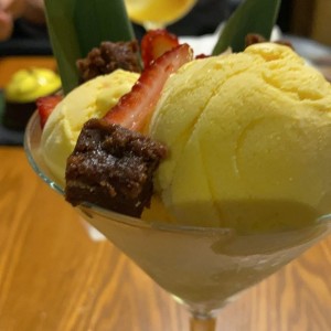 Helado de mango 