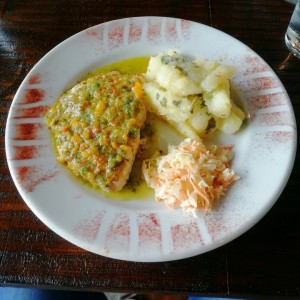 Filete de Corvina al Ajillo