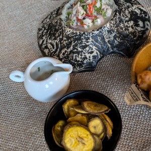 Entradas -Appetizers - Ceviche del Pacifico