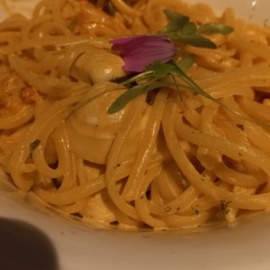 spaguetti con mariscos