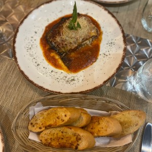 Triunfo de berenjenas a la parmesana