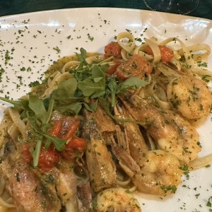 Pastas - Fettuccine con Langostinos