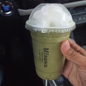 Iced seasalt matcha 