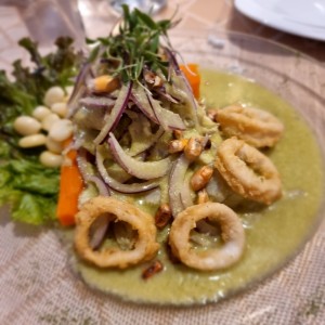 Ceviche de Corvina con Crema de Aguacate