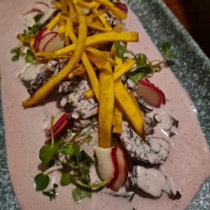 tiradito de pulpo