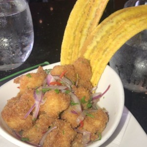 Ceviche Frito de Corvina