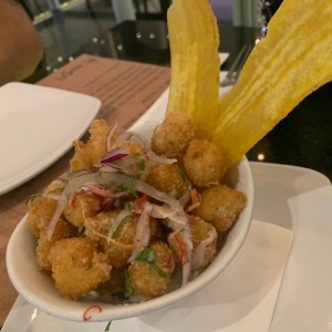 Ceviche Frito de Langostino