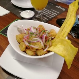 Ceviche frito de pescado 