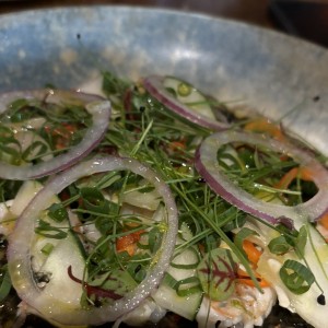 Cebiche de langostinos 