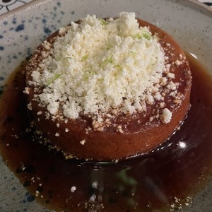 Flan de cafe con queso blanco