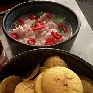 Ceviche de corvina 