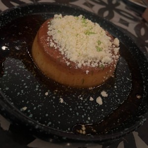 Flan con cafe 