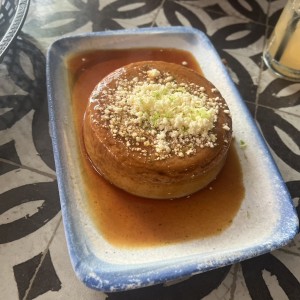 Flan de cafe y queso