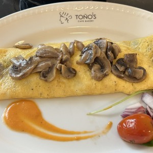 Mushroom omelette