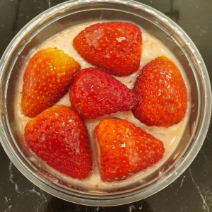 mousse de fresa