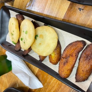 Tajadas y arepas de la abuela