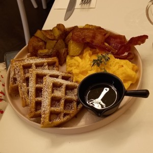 waffle breakfast