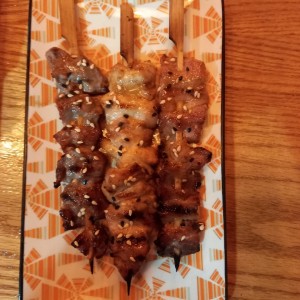 Yakitori de Carne, Pollo y Puerco