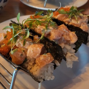 open temaki salmon