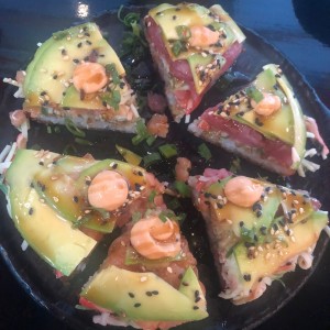 pizza de salmon y atun 