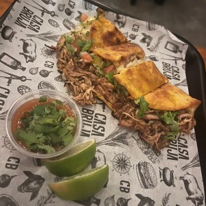 Quesadillas de Pulled pork 