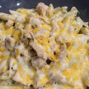 Grilled Chicken & Spinach Alfredo Bowl