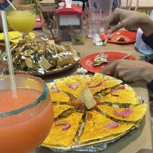 Nachos y quesadillas