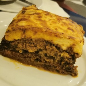 Lasagna de berenjena con papa