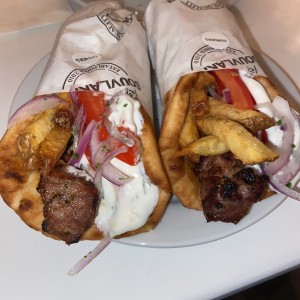 Souvlaki de Cerdo y Cordero