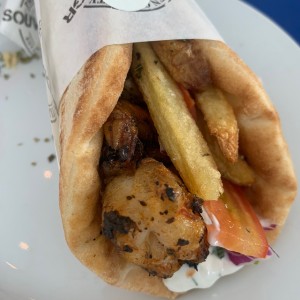 souvlaki de la langostino