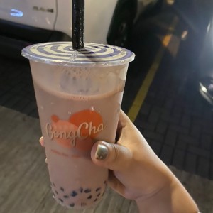 bubble tea de chocolate con tapioca