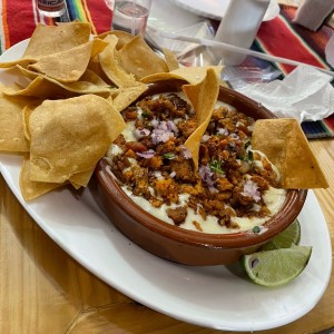 Queso y chorizo