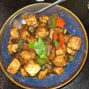 Tofu Frito con Salsa Thai