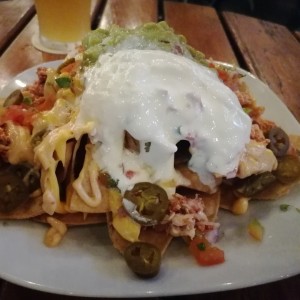 Nachos de pollo 