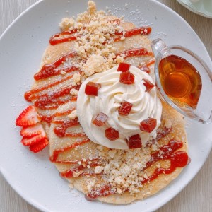 Pancake de guayaba con queso