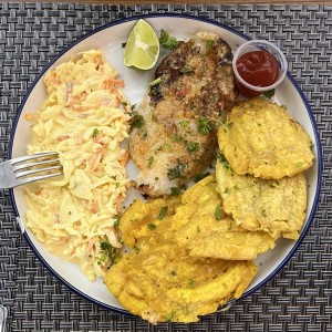 Pescado al ajillo