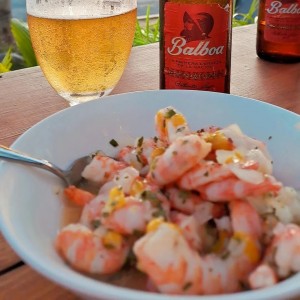 ceviche de camarones 