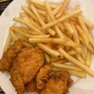 pollo con papas menu kids