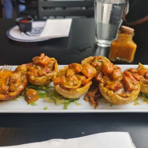 patacon relleno de mariscos