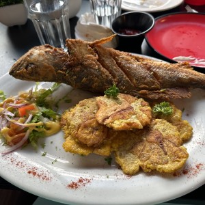 Pescado frito a lo langostino