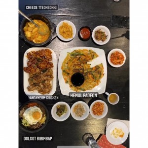 Dolsot Bibimbap, Cheese TTeokbokki 