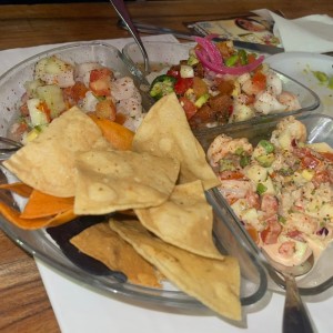 Entradas - Ceviche Trio