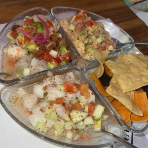 Entradas - Ceviche Trio